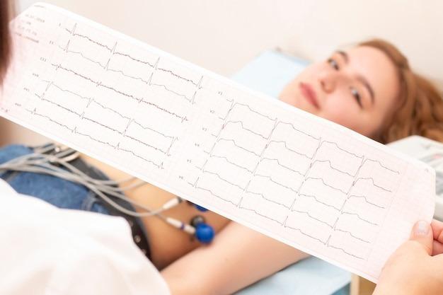 How ECG is done for ladies?
